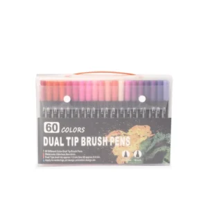 Kit Canetinhas Ponta Dupla 60 Cores 08332B-60